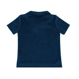 boys navy french terry polo