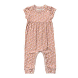 Baby Girl Short Sleeve Pant Romper in Mini Daisy