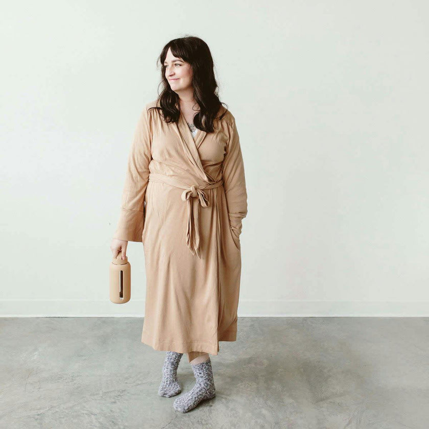 WOMENS ROBE | SANDSTONE