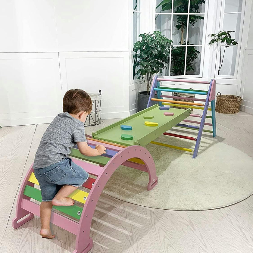 Hazel | Pikler Triangle, Slide & Rocker Set