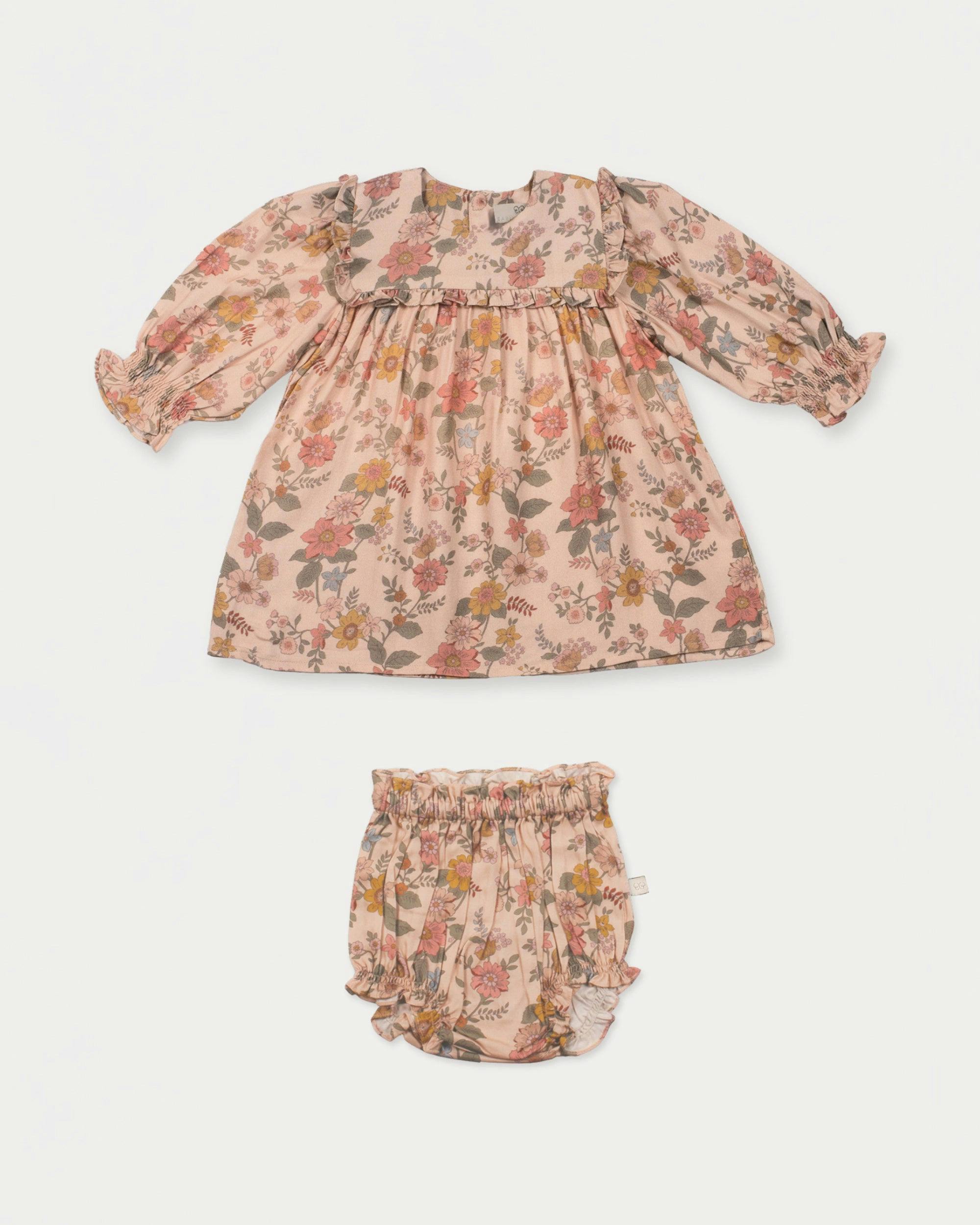 Lottie Baby Dress & Bloomer Set - Bloom