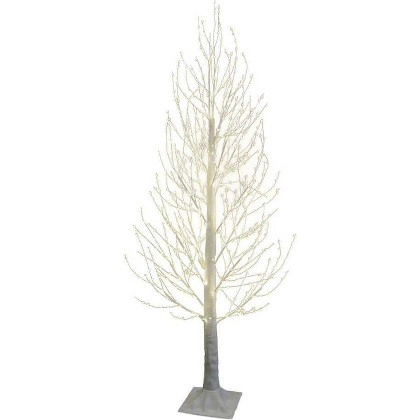 5-Foot Winter White Twig Tree and 900-Light Warm White Fairy LED