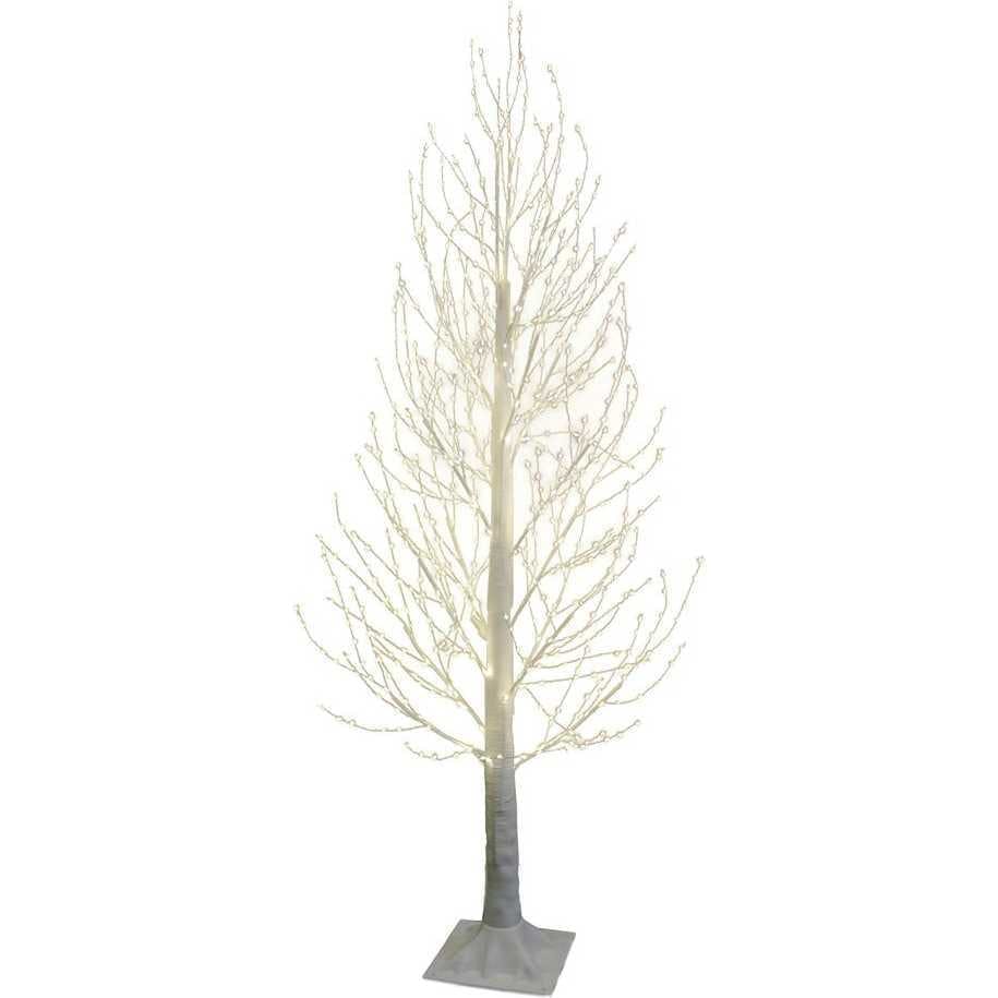5-Foot Winter White Twig Tree and 900-Light Warm White Fairy LED