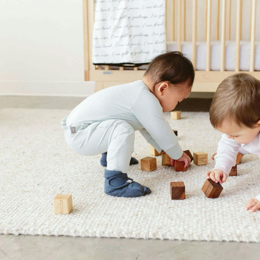 STAY ON BOOTS | ROSE — Bamboo Organic Cotton Blend, 0–12M