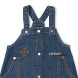 Blue Arrow Denim Pinafore Dress