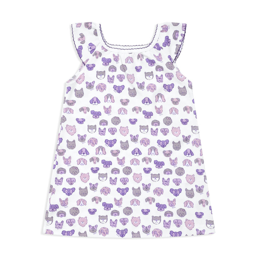 Mini Woof Squad Lilac Lounge Dress