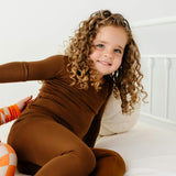 Toddler/Kids Bamboo Pajamas - Chestnut