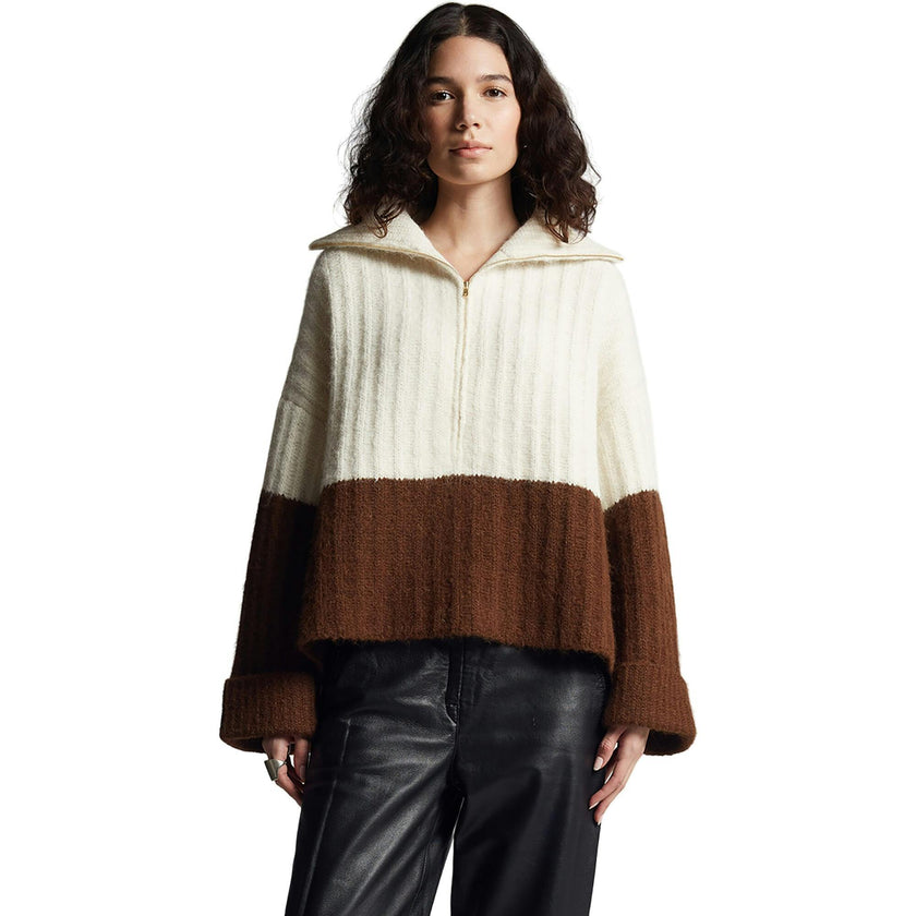 UMA COLOR-BLOCK PONCHO