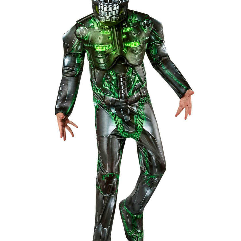 Boys' Light-Up Green Cyborg Costume