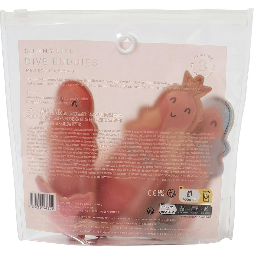 Dive Buddies: Melody The Mermaid - 3pk