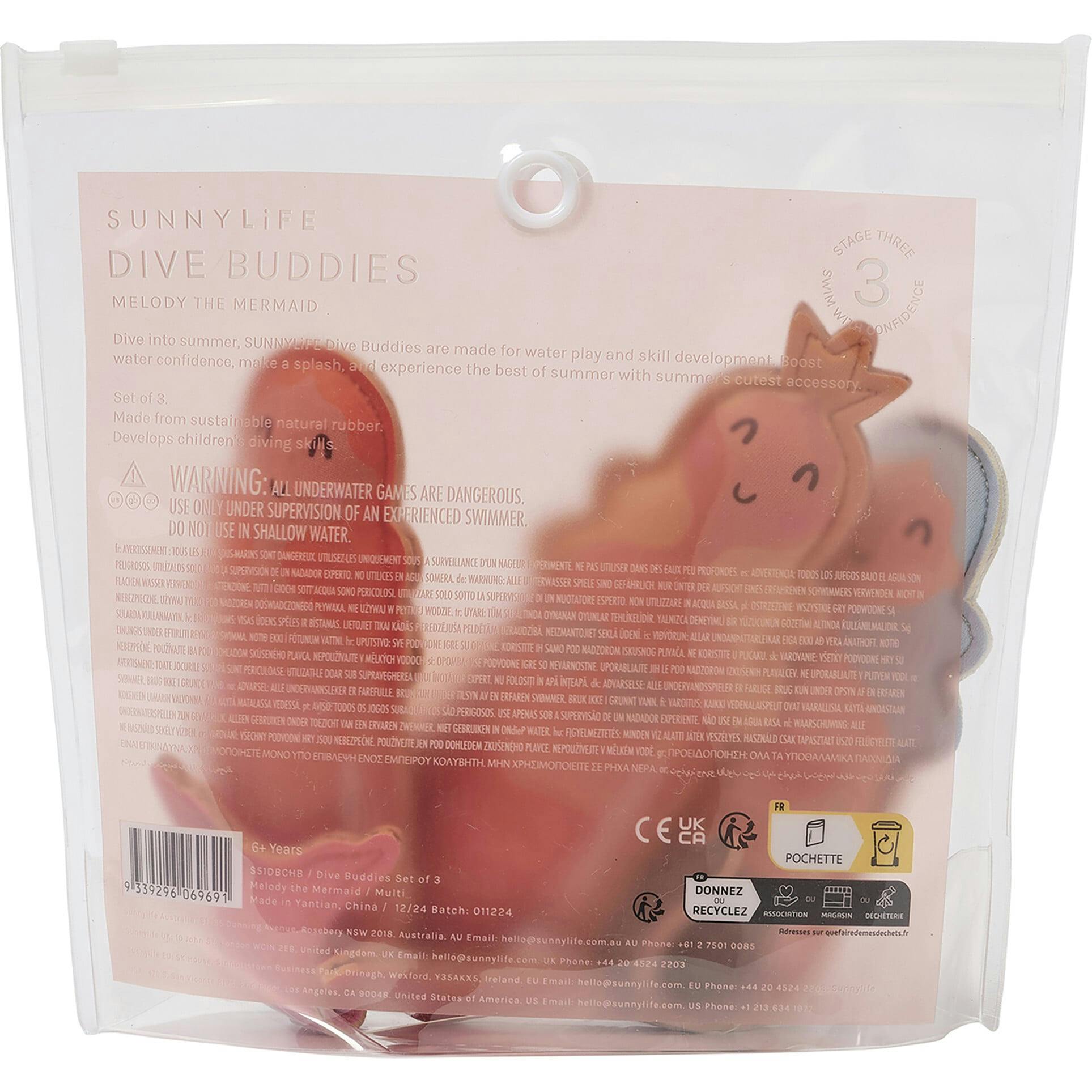 Dive Buddies: Melody The Mermaid - 3pk