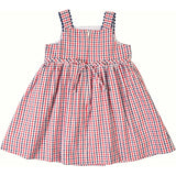 Plaid Seersucker Dress With Flowers