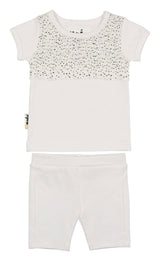 Speckled Smocked Top & Short Set