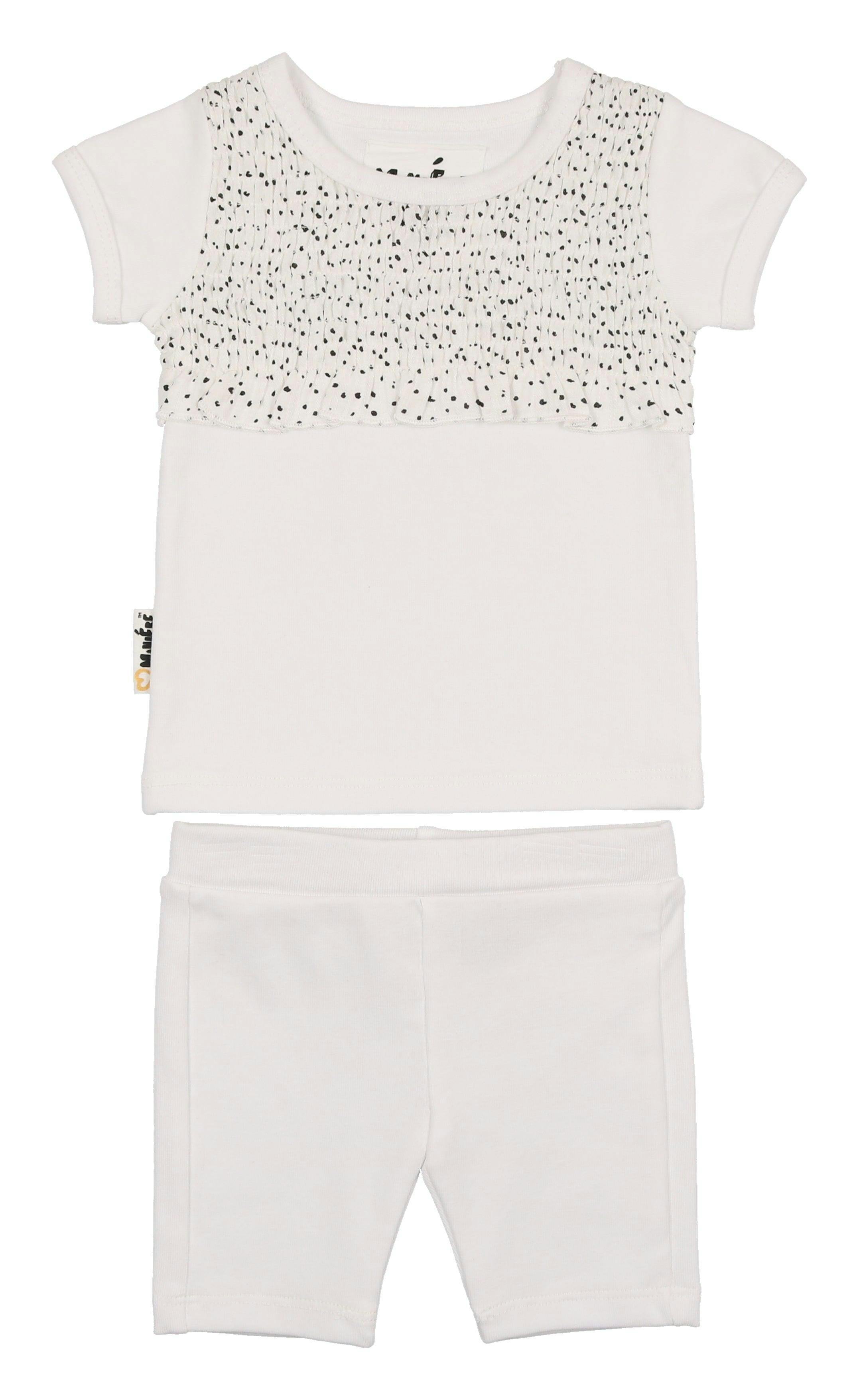 Speckled Smocked Top & Short Set