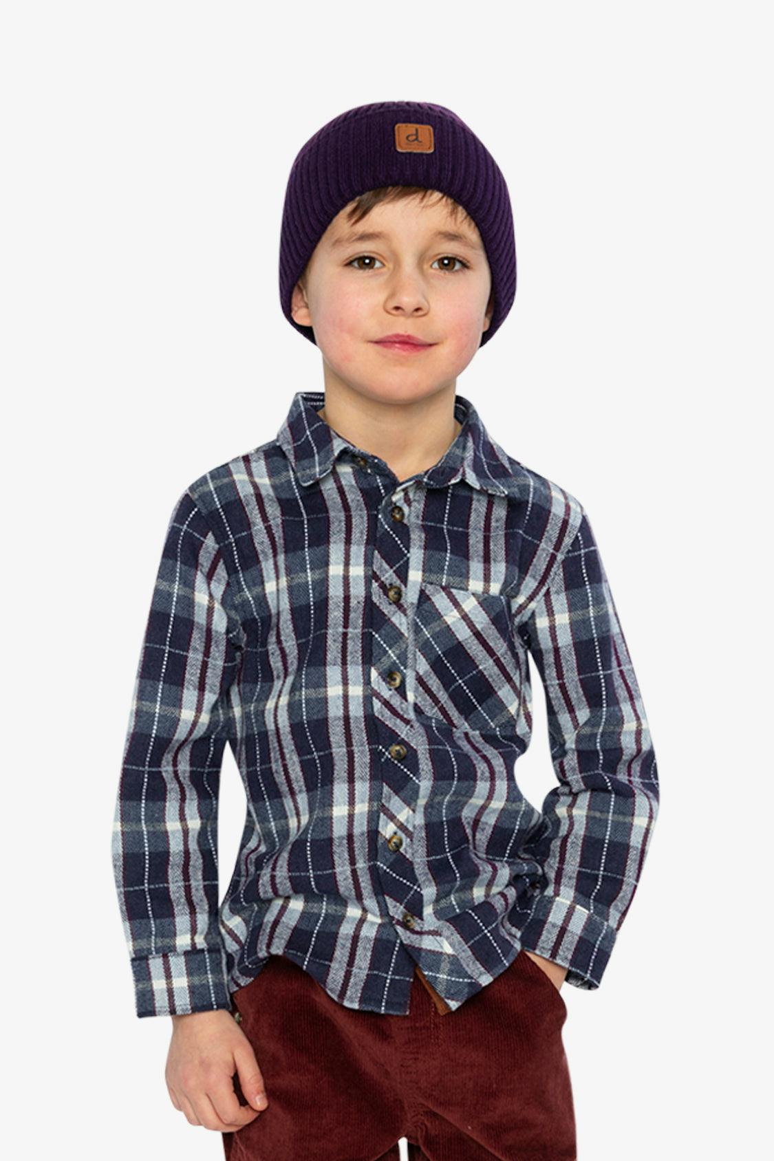 Flannel Shirt Blue and White Plaid