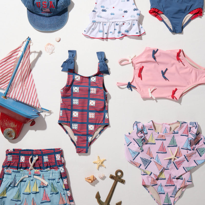 Girls Rachel Suit - Pink Regatta