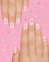 Pearlescent Mermaid Nail Stickers - 584 adhesive nail stickers