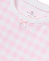 Kid's Pima Snug Fit Pajama Set in Pink Gingham