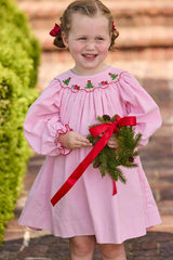 Smocked Bishop Dress - Holly Days