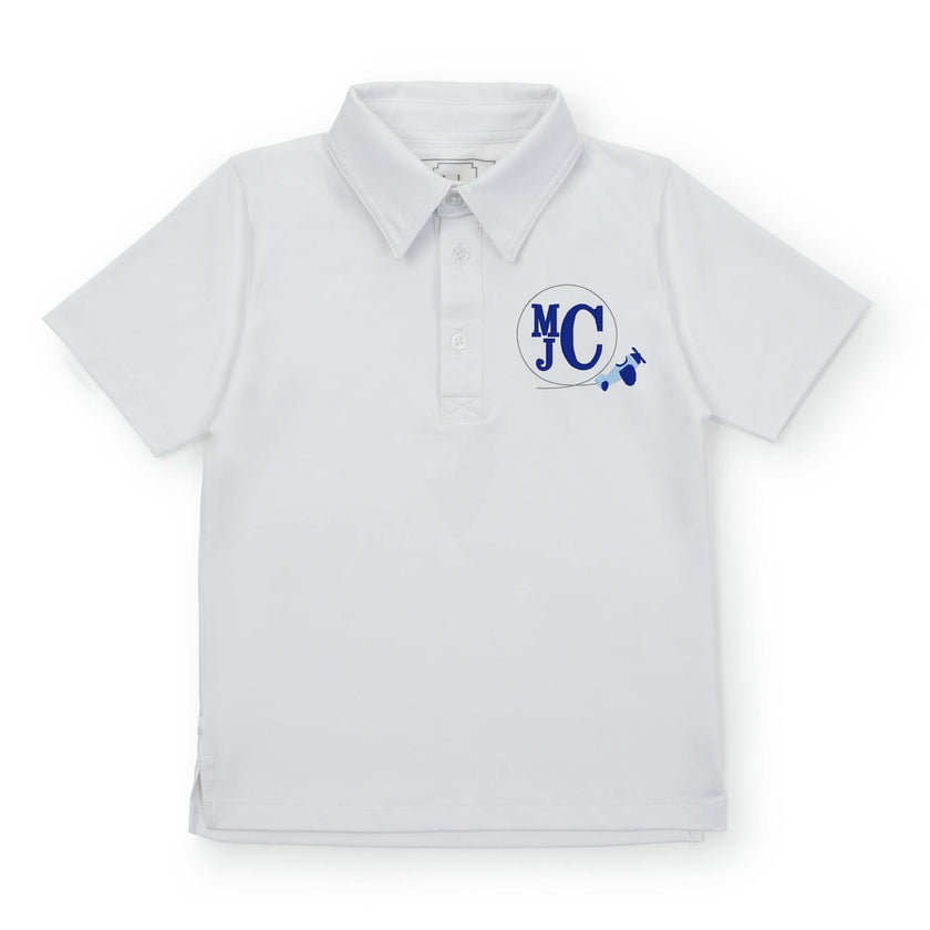 Will Boys' Performance Polo by LH Sport White