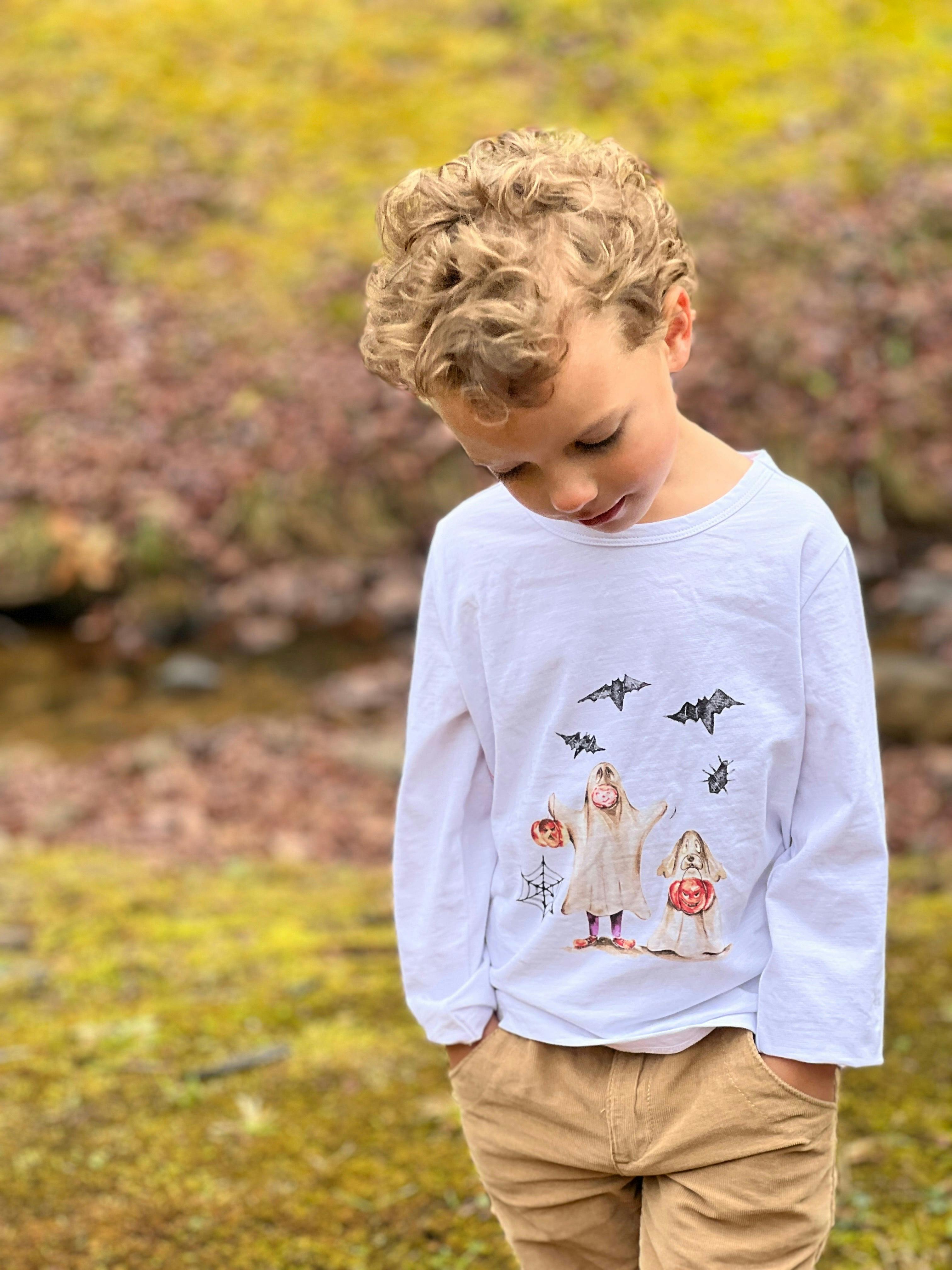 CHEROKEE Raglan Printed Tee White Henry Ghost