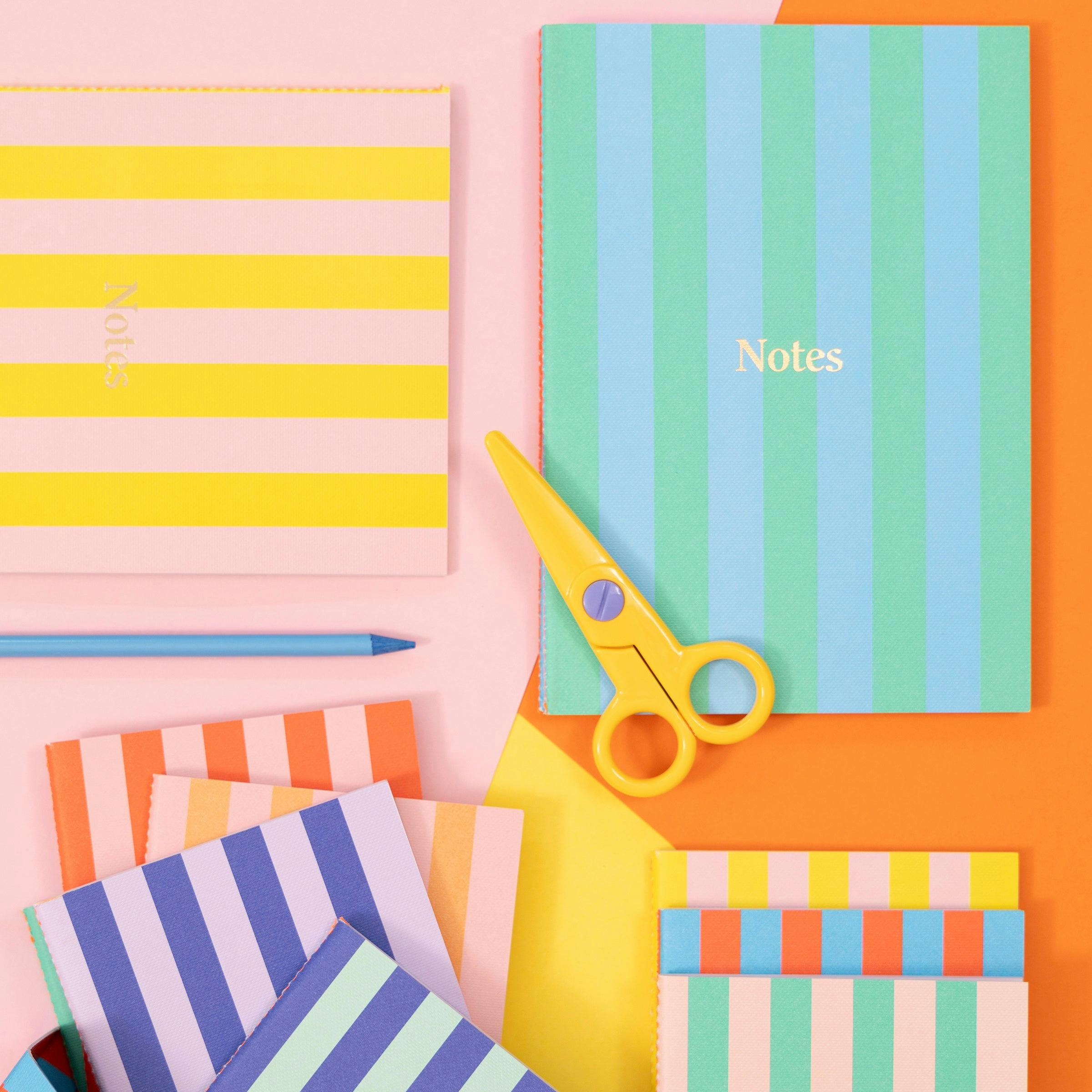 Striped Softcover Boxed Notebooks