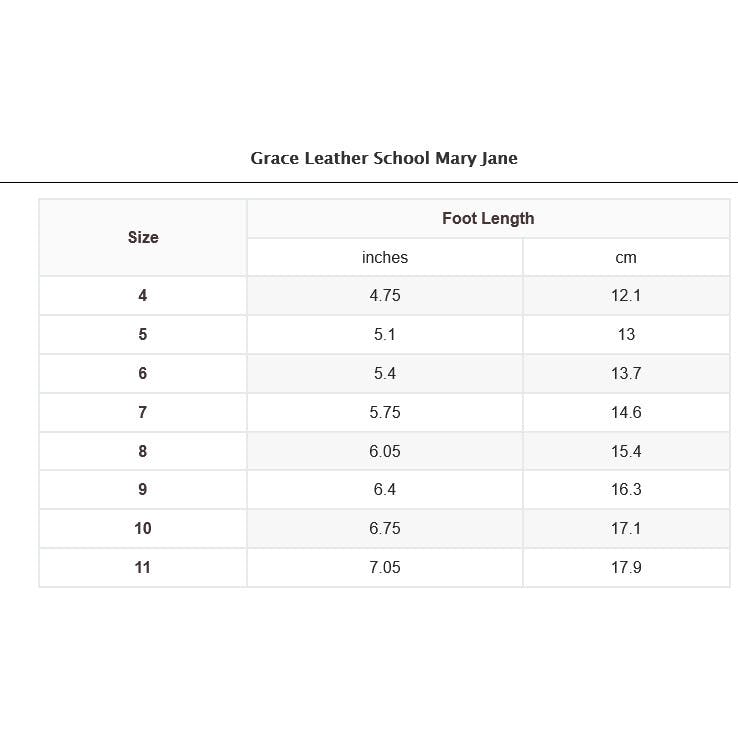 Grace Leather School Mary Jane