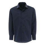 Navy Dotted Print Dress Shirt