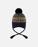 Lined Peruvian Knit Hat with Pompom