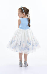 Blue Mabel Floral Garden Organza Dress
