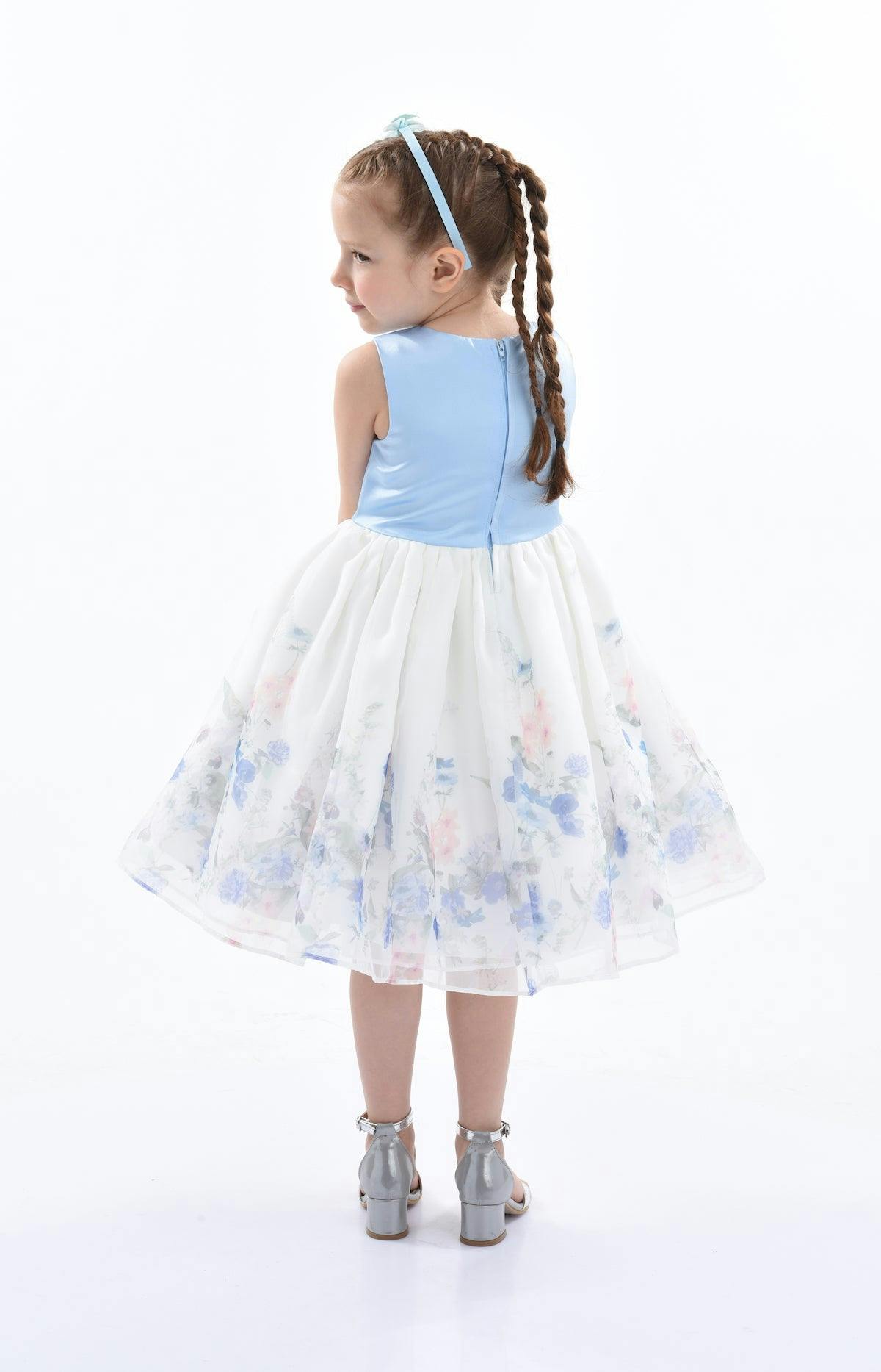 Blue Mabel Floral Garden Organza Dress
