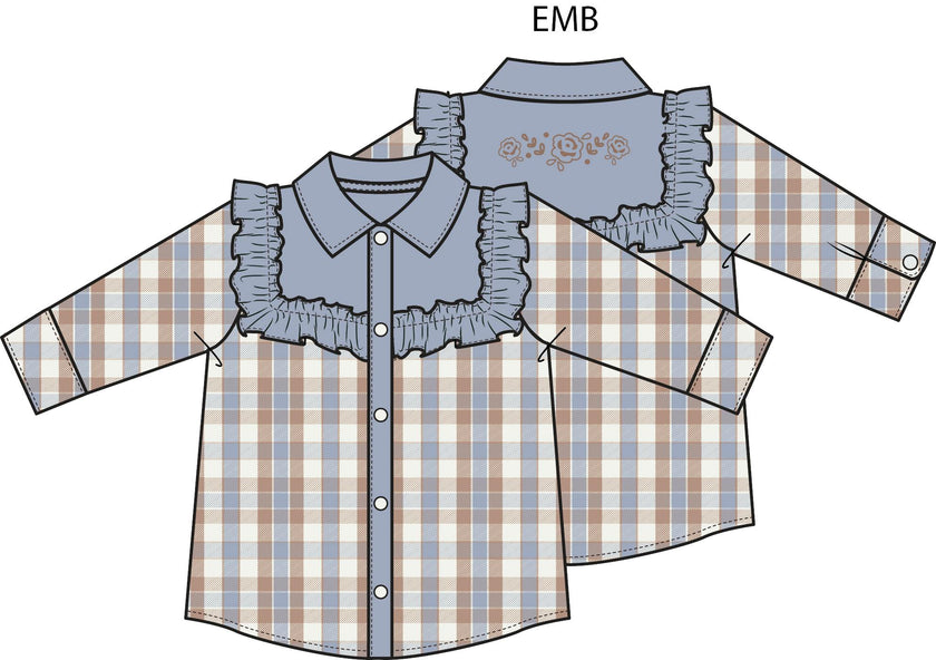 Western Plaid - Loretta Top