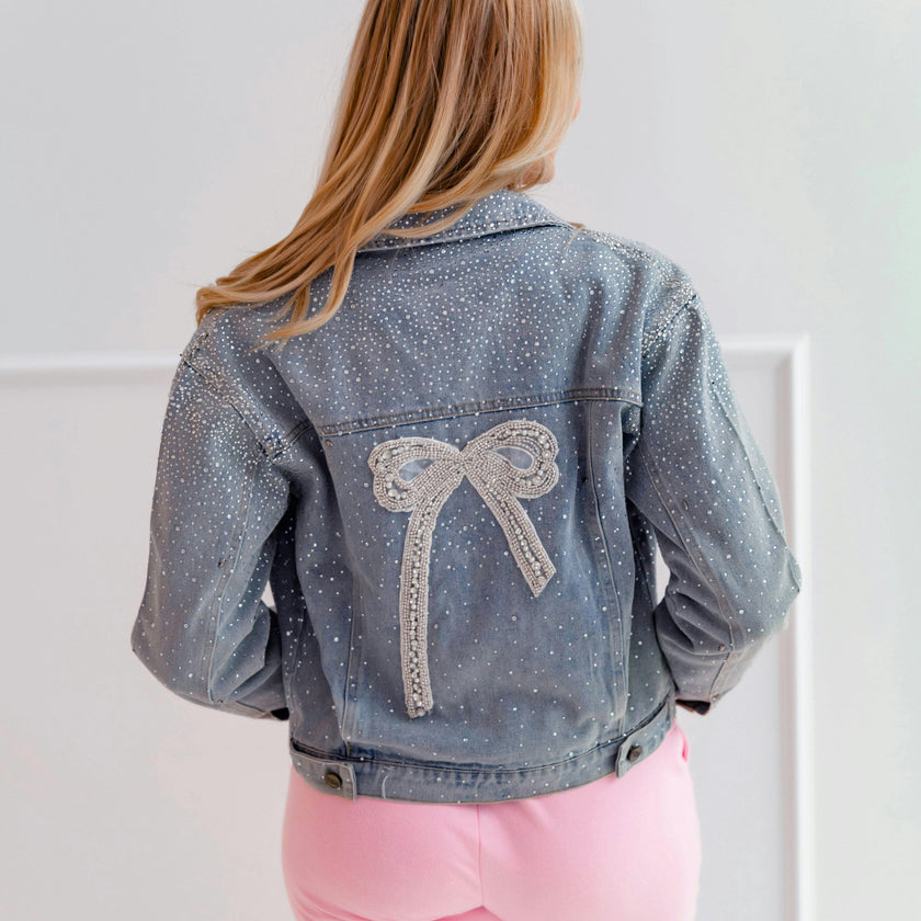 Women's Crystal Denim Jacket