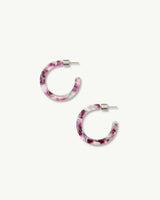 Mini Hoops in Amethyst