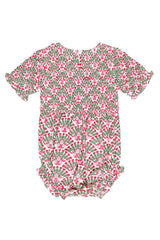 Baby Parker Romper in Floral Fan