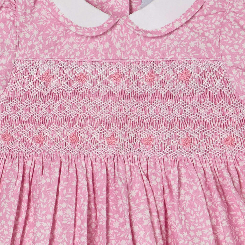 Hand-Smocked Baby Dress - Erica