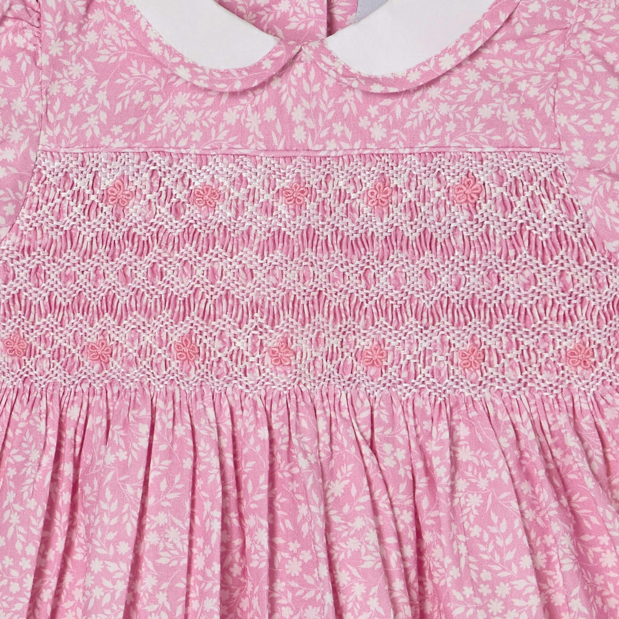 Hand-Smocked Baby Dress - Erica