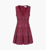 The Jadienne Dress - Plum Damask