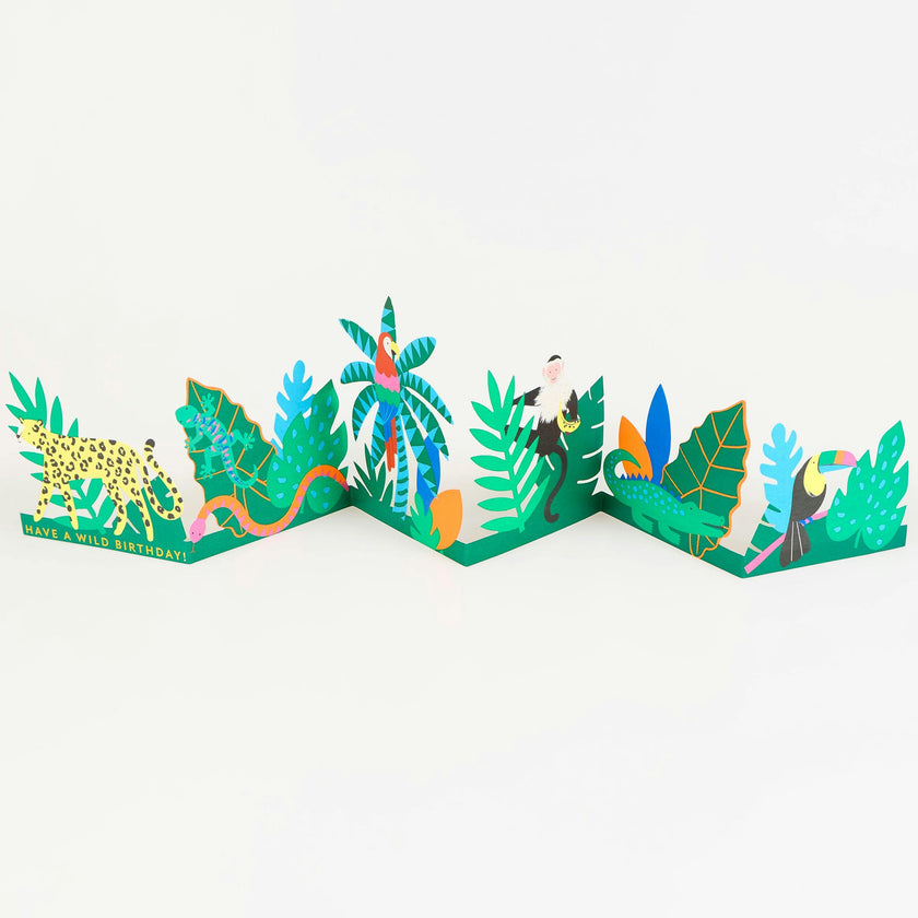 Jungle Jamboree Concertina Card