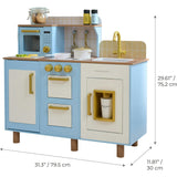 Teamson Kids Little Chef Hampton Wooden Play Kitchen With 17 Accessories