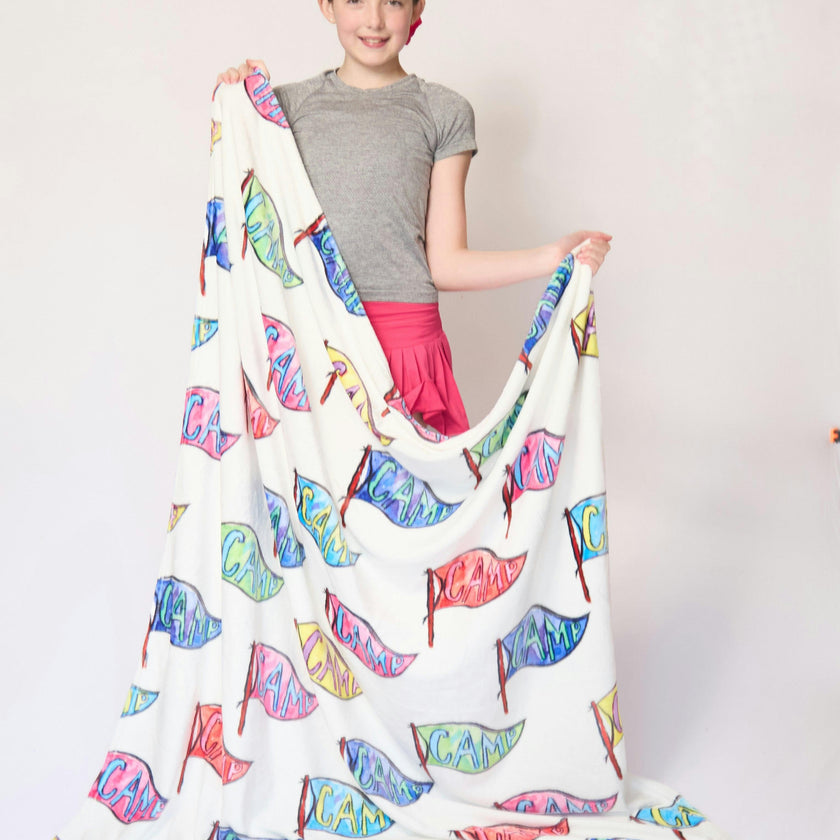 Camp Pennant Minky Blanket
