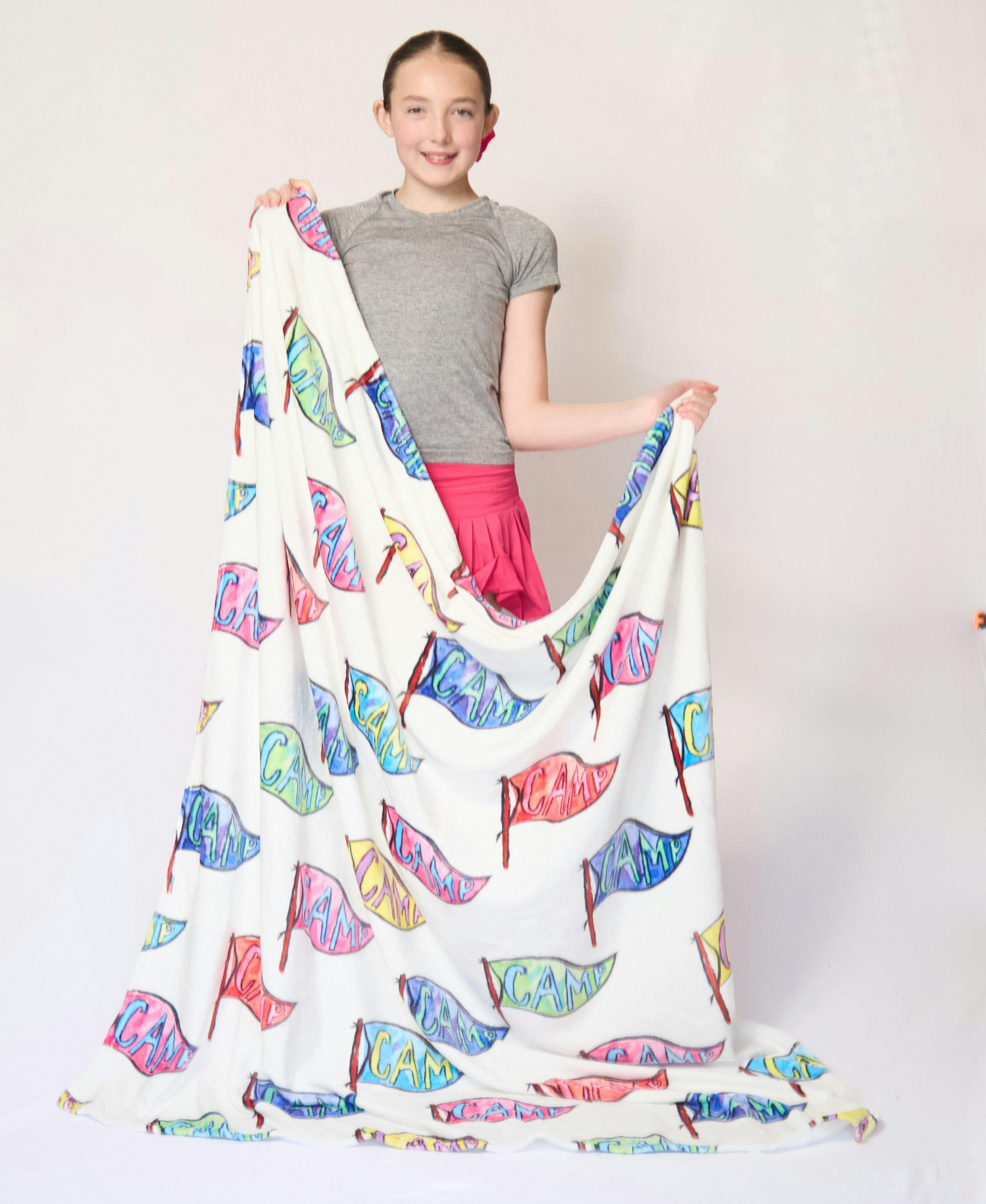 Camp Pennant Minky Blanket