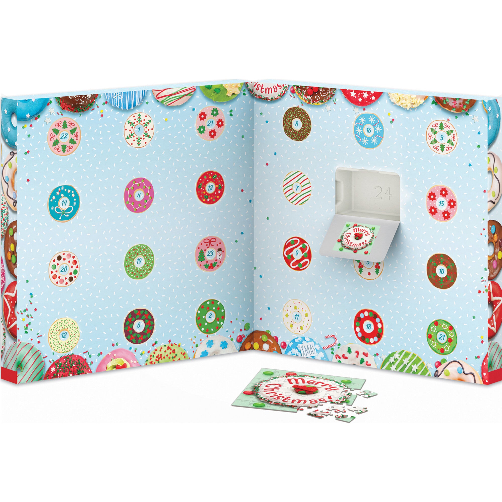 Eurographics: Puzzle Advent Calendar: Christmas Donuts Individual Jigsaws