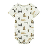 Cotton Stretch Short Sleeve One Piece