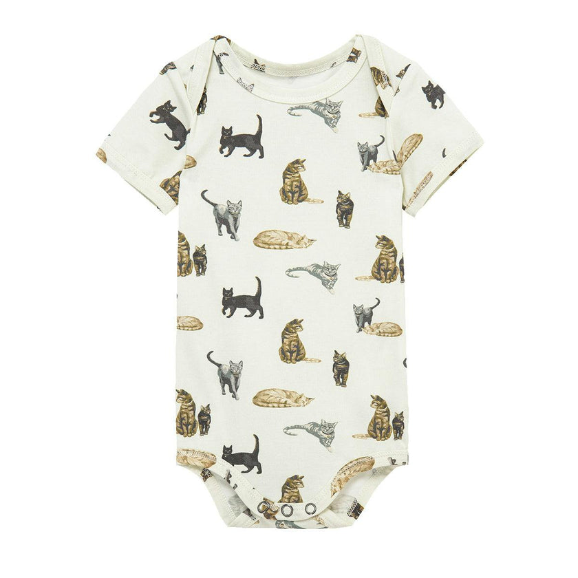 Cotton Stretch Short Sleeve One Piece