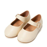 Juni Leather Round-Toe Mary Janes
