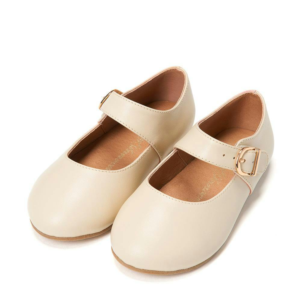 Juni Leather Round-Toe Mary Janes