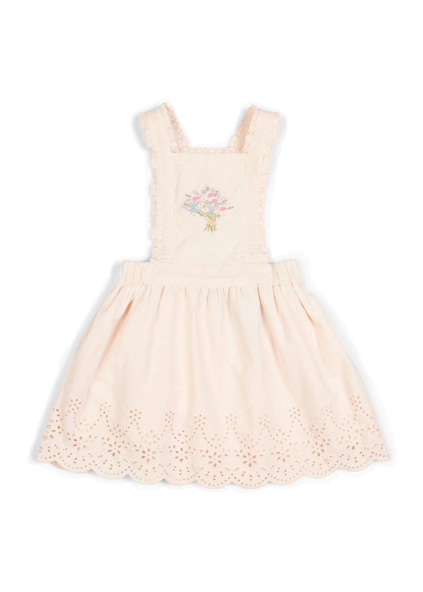 Elea | Corduroy Cotton Anglaise Dress | Primrose