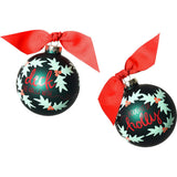 Boughs of Holly Glass Ornament