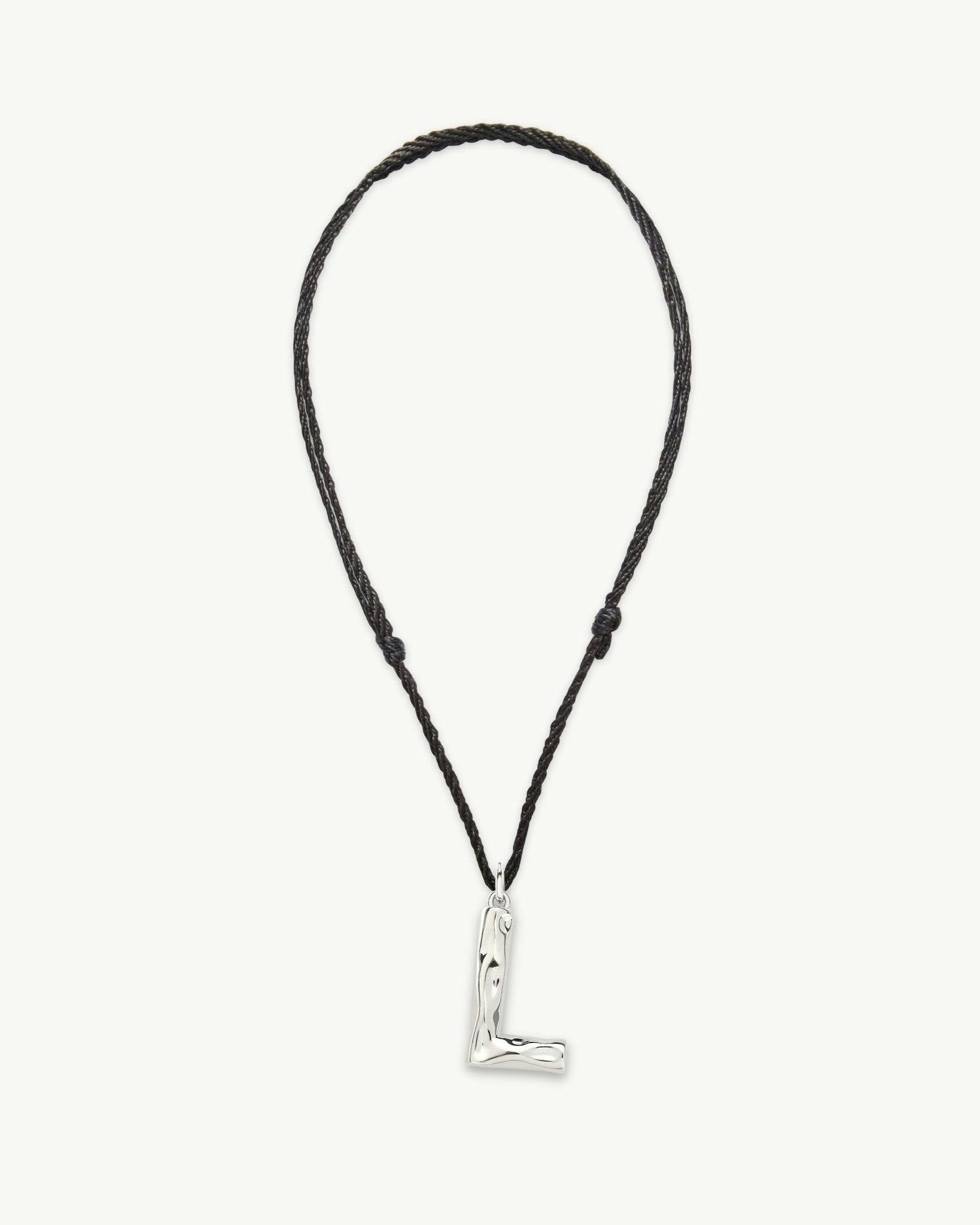 Grande Monogram Necklace in Silver